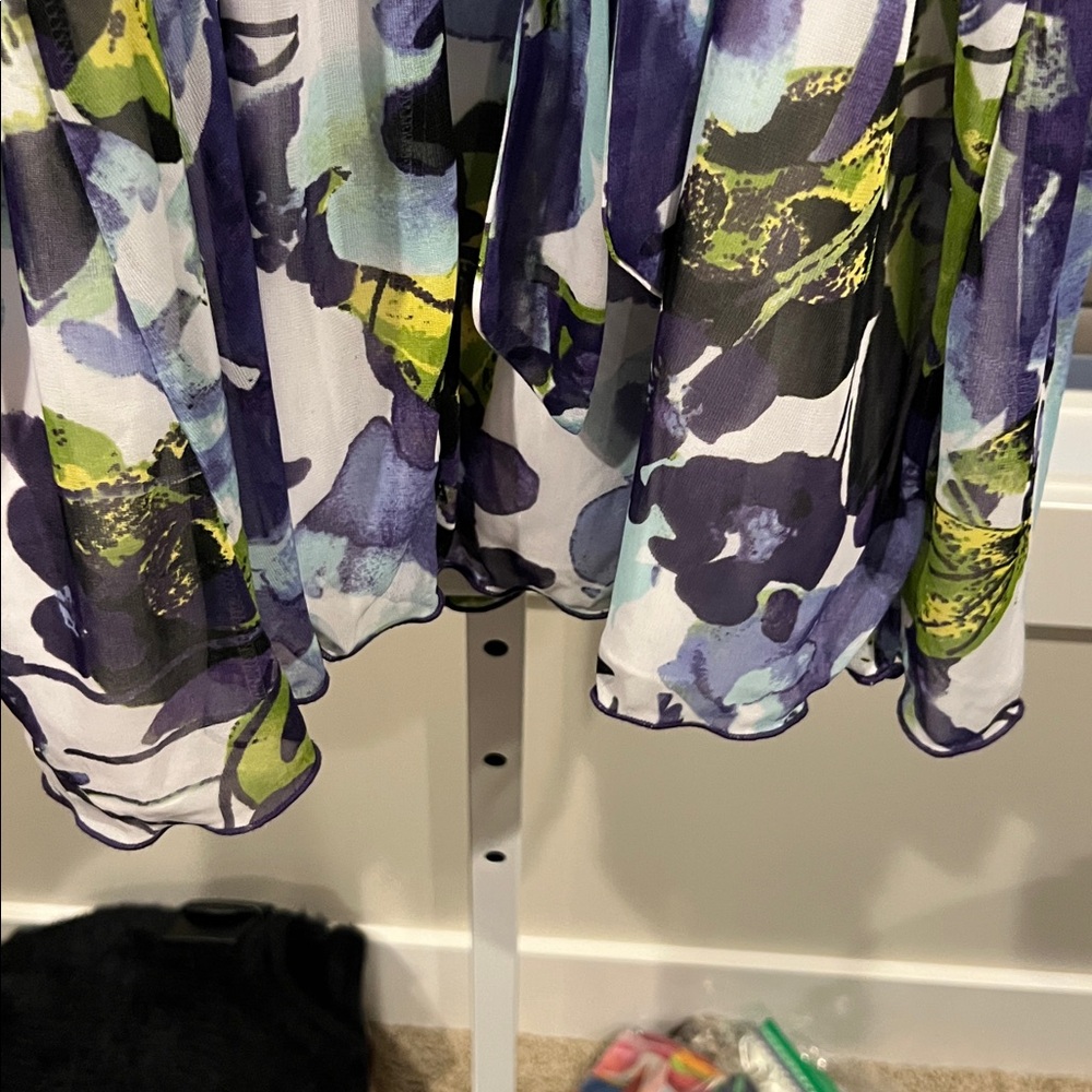 Iz Byer Floral Mesh Party Dress - Picture 7 of 8